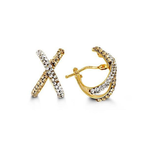 10k Yellow and White Gold CZ