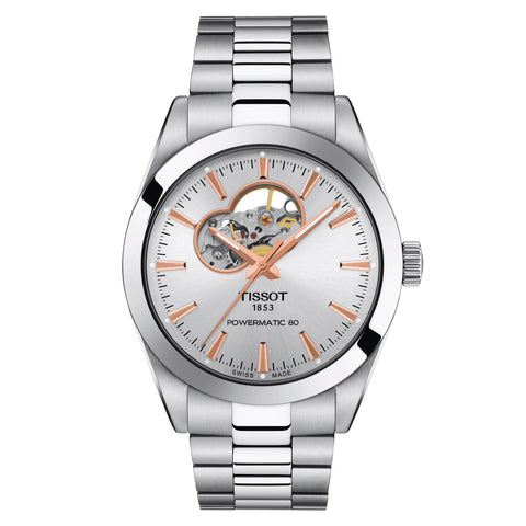 Tissot Gentleman Powermatic 80 Open Heart Automatic Men's Watch T1274071103101
