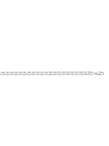10, 14 Karat White Gold Flat Anchor 3.0 mm Italian Bracelet