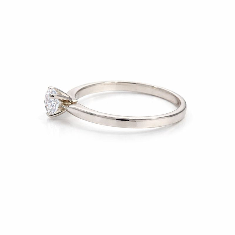 14K White Gold 0.50CT Lab Grown Diamond Solitaire Ring