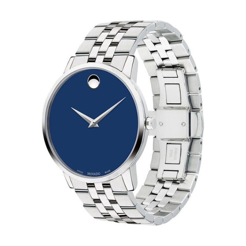 Movado Museum Classic Blue Dial Quartz Mens Watch 0607212