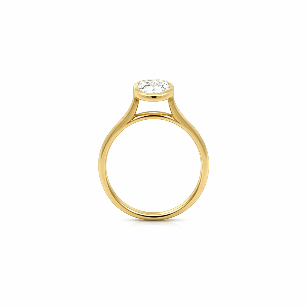 1.51 CT Oval Lab Grown Diamond Solitaire Ring
