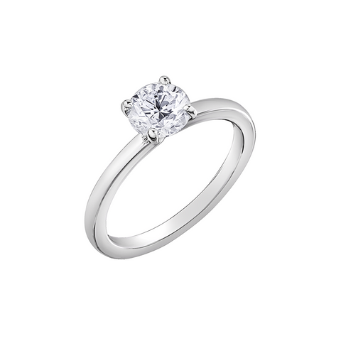 0.50CT Canadian Diamond Solitaire Ring in 10K White Gold 