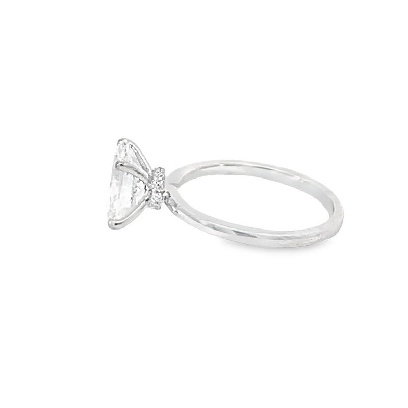 2.07TDW Lab Grown Diamond Engagement Ring in 14K White Gold