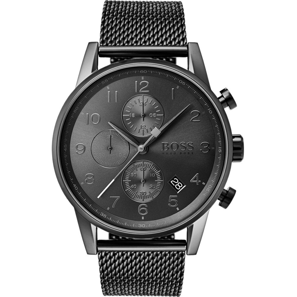 Hugo Boss Gunmetal Navigator Quartz Men&#39;s Watch 1513674