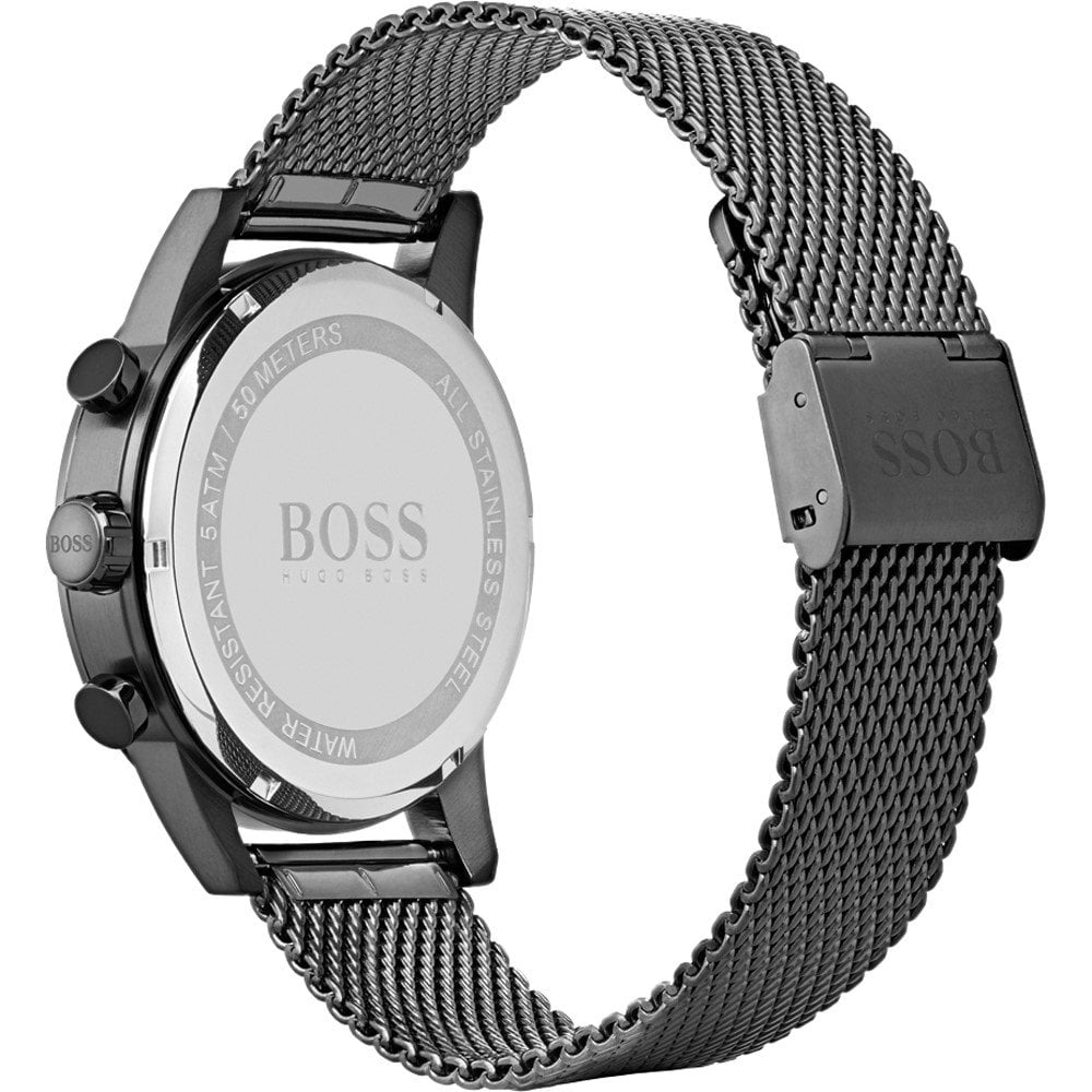 Hugo Boss Gunmetal Navigator Quartz Men&#39;s Watch 1513674