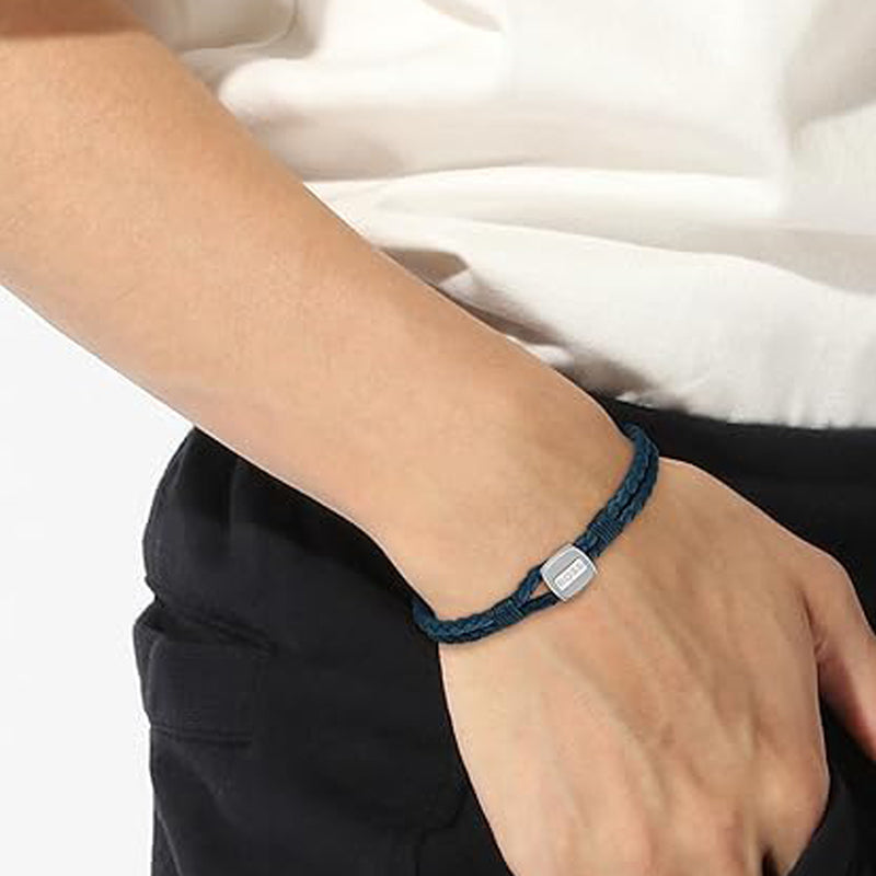 Boss Seal Hugo Boss Mens Leather Bracelet Hugo Boss Jewellery Seal