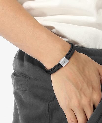 Hugo Boss Jewellery Men&#39;s Grover Leather Bracelet 1580328M