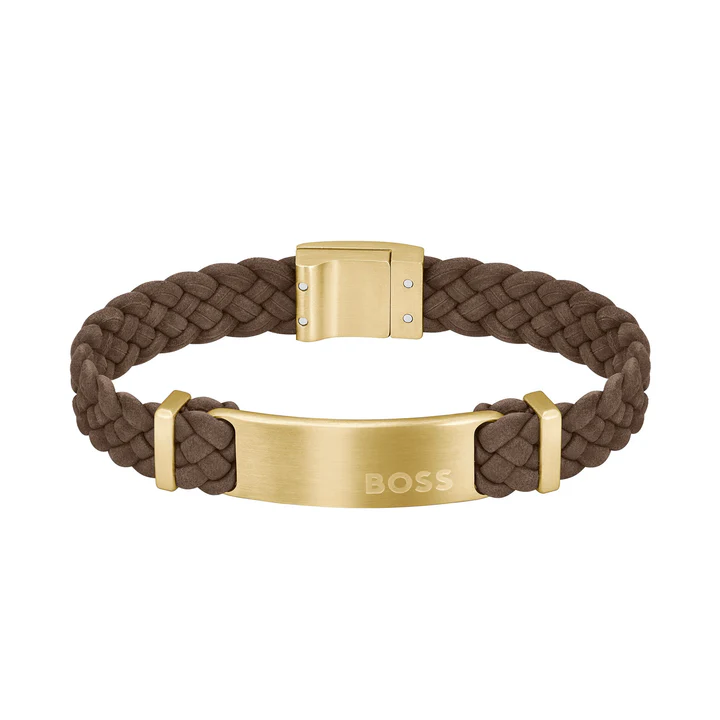 Hugo Boss Jewelry Men&#39;s Dylan leather Bracelet 1580607M