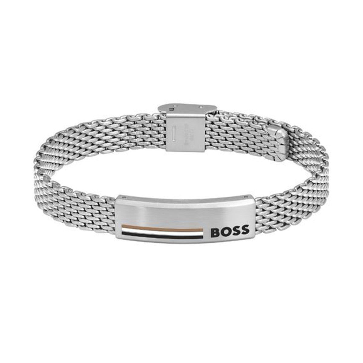 Hugo Boss Jewellery Men&#39;s Alen Stainless Steel Mesh Bracelet 1580611