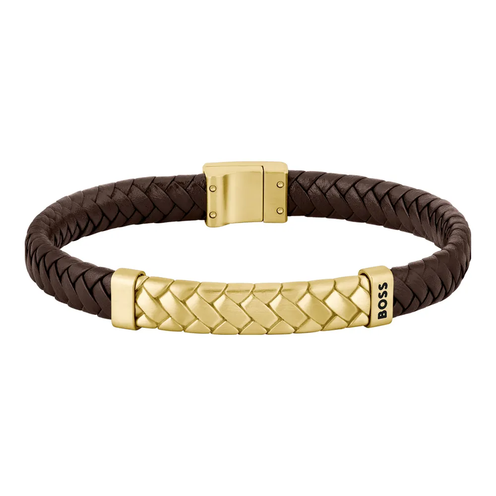 Hugo Boss Jewellery Men&#39;s Tailored Brown Bracelet 1580675M