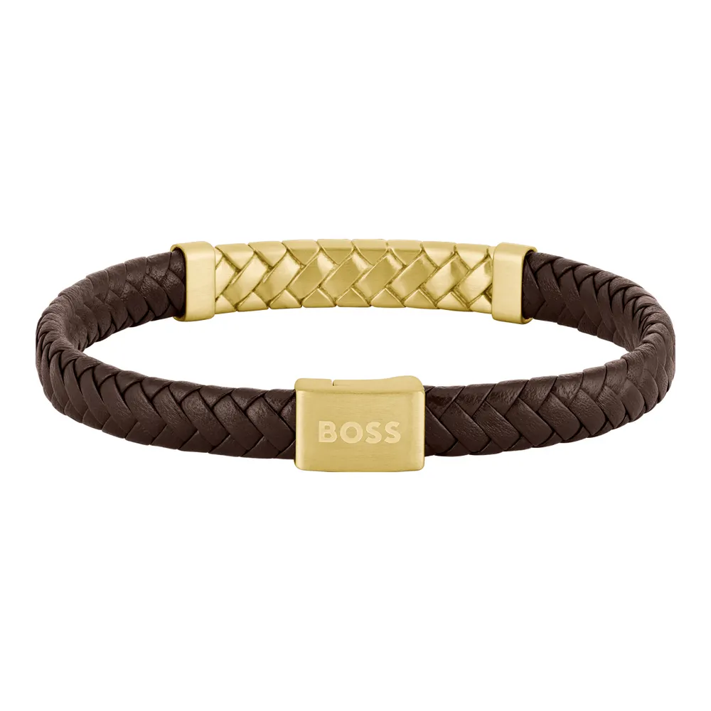 Hugo Boss Jewellery Men&#39;s Tailored Brown Bracelet 1580675M