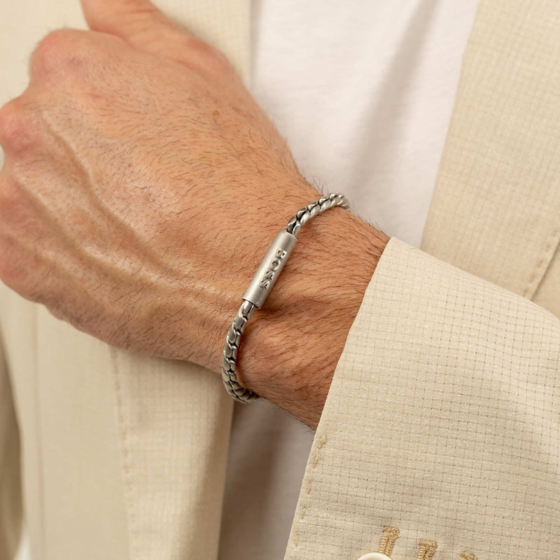 Hugo Boss Jewellery Men&#39;s Doran Stainless Steel Bracelet 1580695