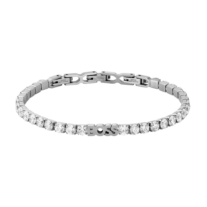 Hugo Boss Jewellery Men&#39;s Stainless Steel Tennis Bracelet 1580707
