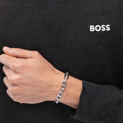 Hugo Boss Jewellery Men's Kode Stainless Steel Anchor Link Bracelet 1580727M