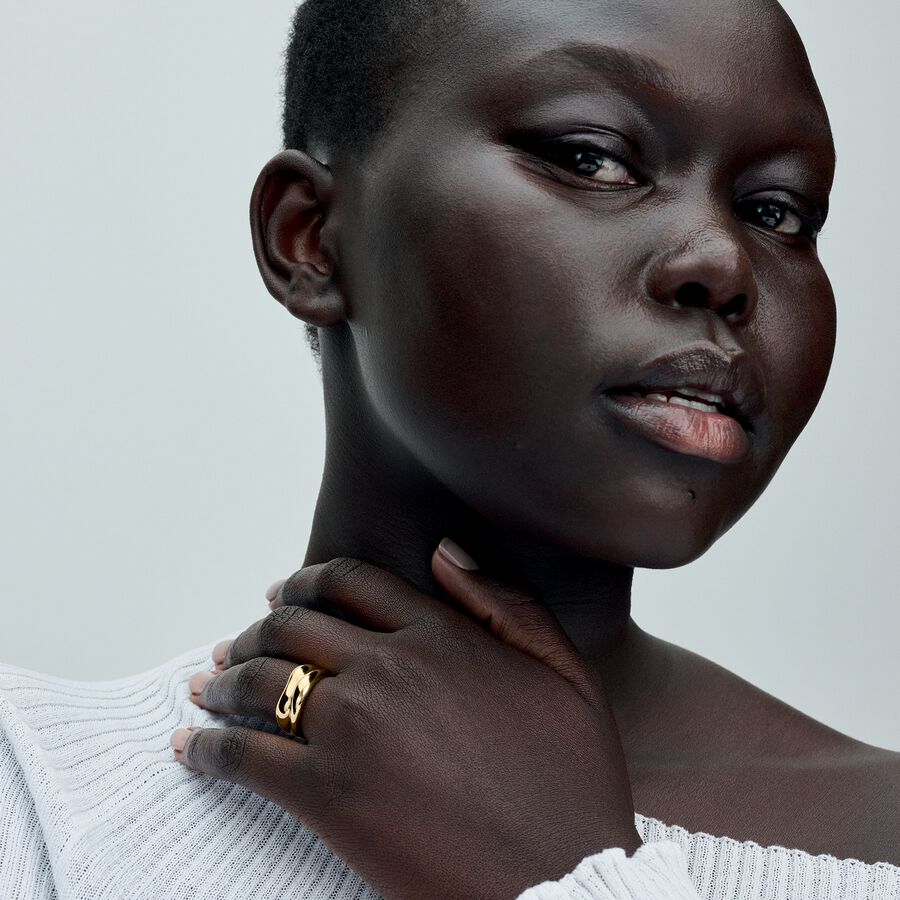 Pandora Organically Shaped Stacking Rings