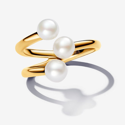 Pandora Treated Freshwater Cultured Pearl Open Ring