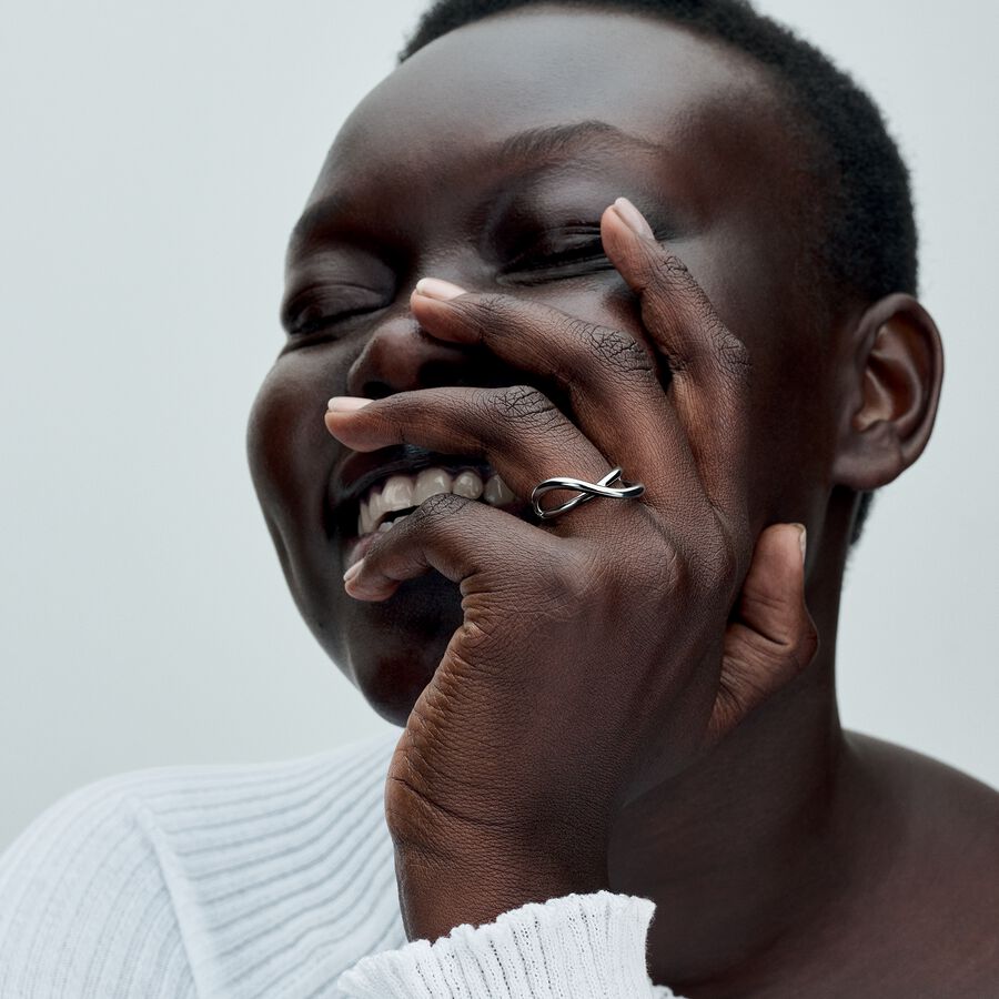 Pandora Organically Shaped Infinity Ring