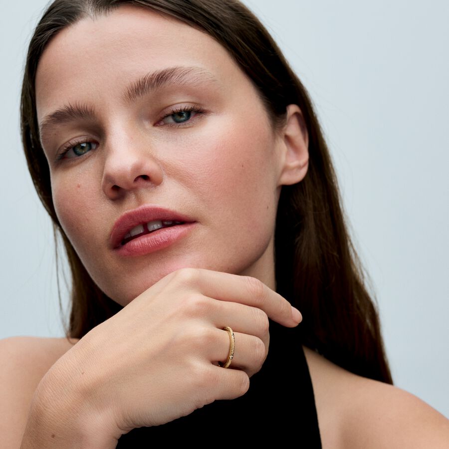 Pandora ME Texture &amp; Stones Ring