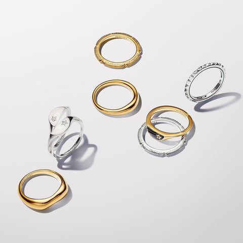 Pandora ME Halved Enamel Signet Ring