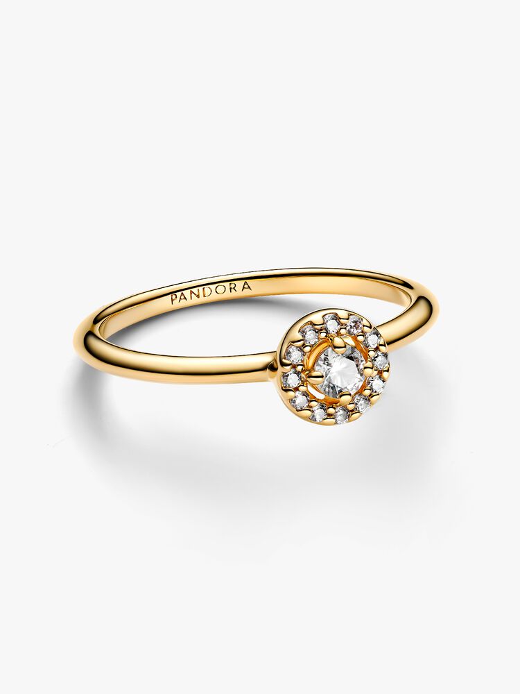 Pandora Round Pave Halo Ring