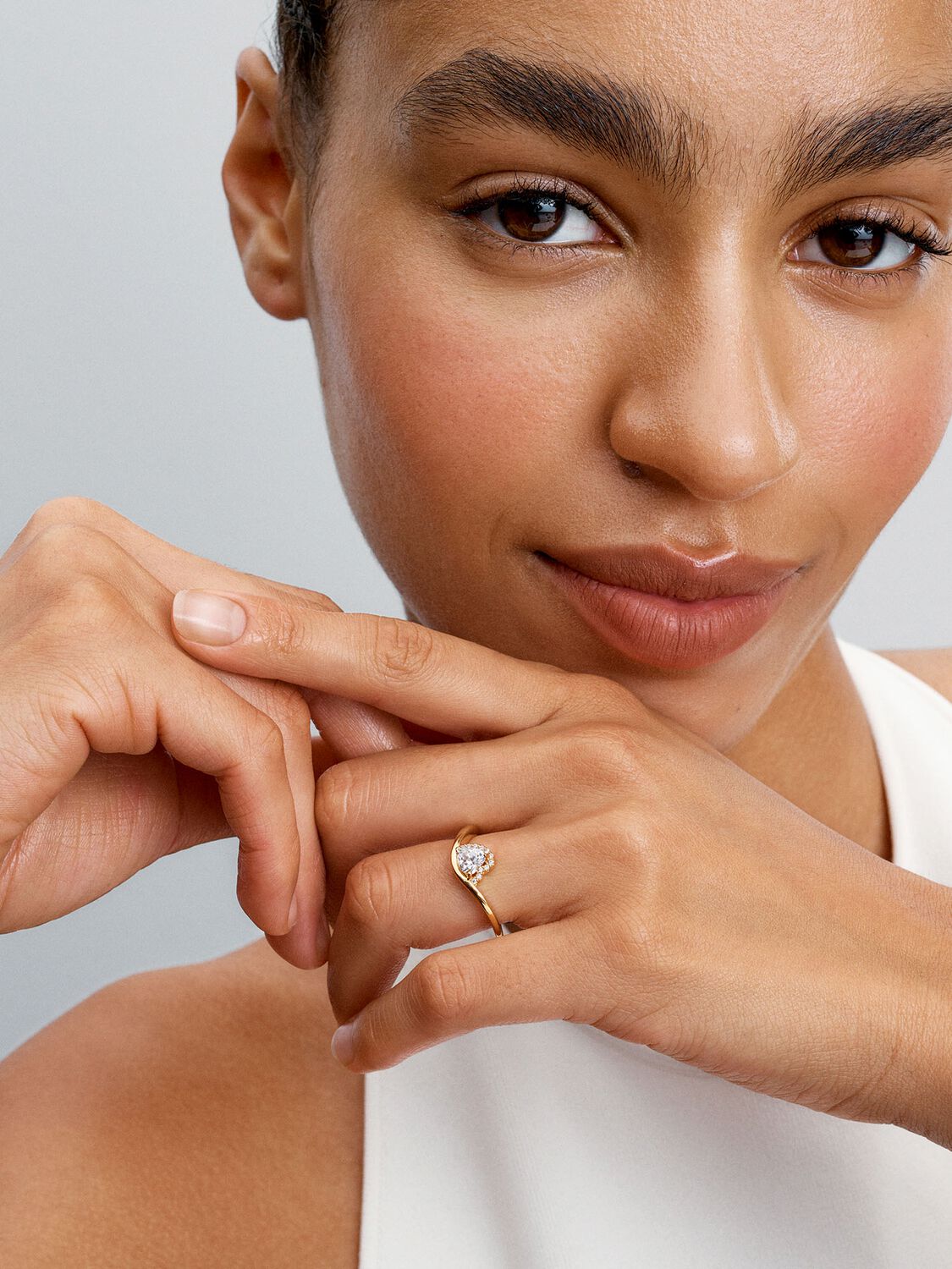Pandora Wavy Heart Ring