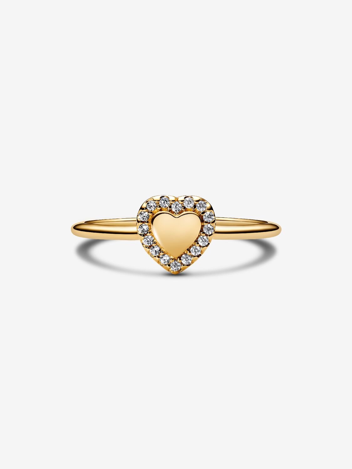 Pandora Engravable Heart Halo Ring