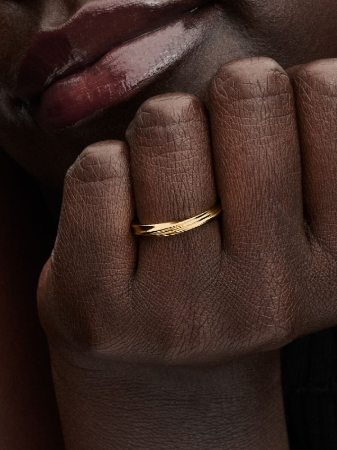 Pandora Twisted 14k Gold-Plated Ring