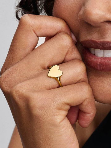 Pandora Engravable Heart Ring 163988C00