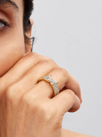 Pandora Sparkling Butterfly Bold Ring