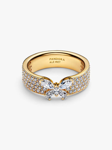 Pandora Sparkling Butterfly Bold Ring