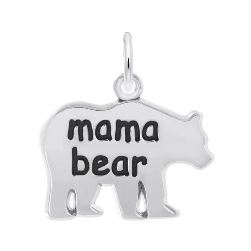 Mama Bear Sterling Silver Charm