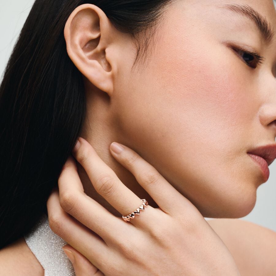 Pandora Row of Hearts Ring 183427C00