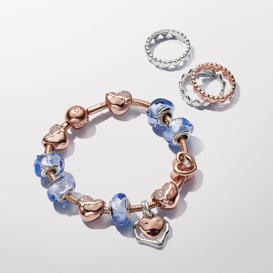 Pandora Row of Hearts Ring 183427C00