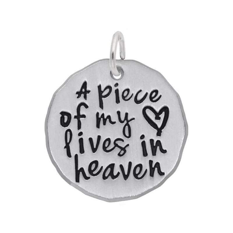 Sterling Silver Piece of My Heart Charm