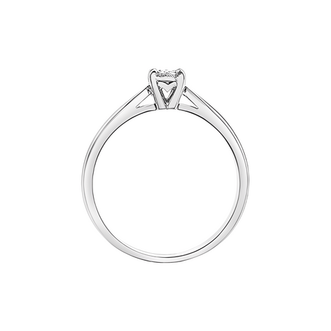 10K White Gold 0.08TDW Diamond Promise Ring