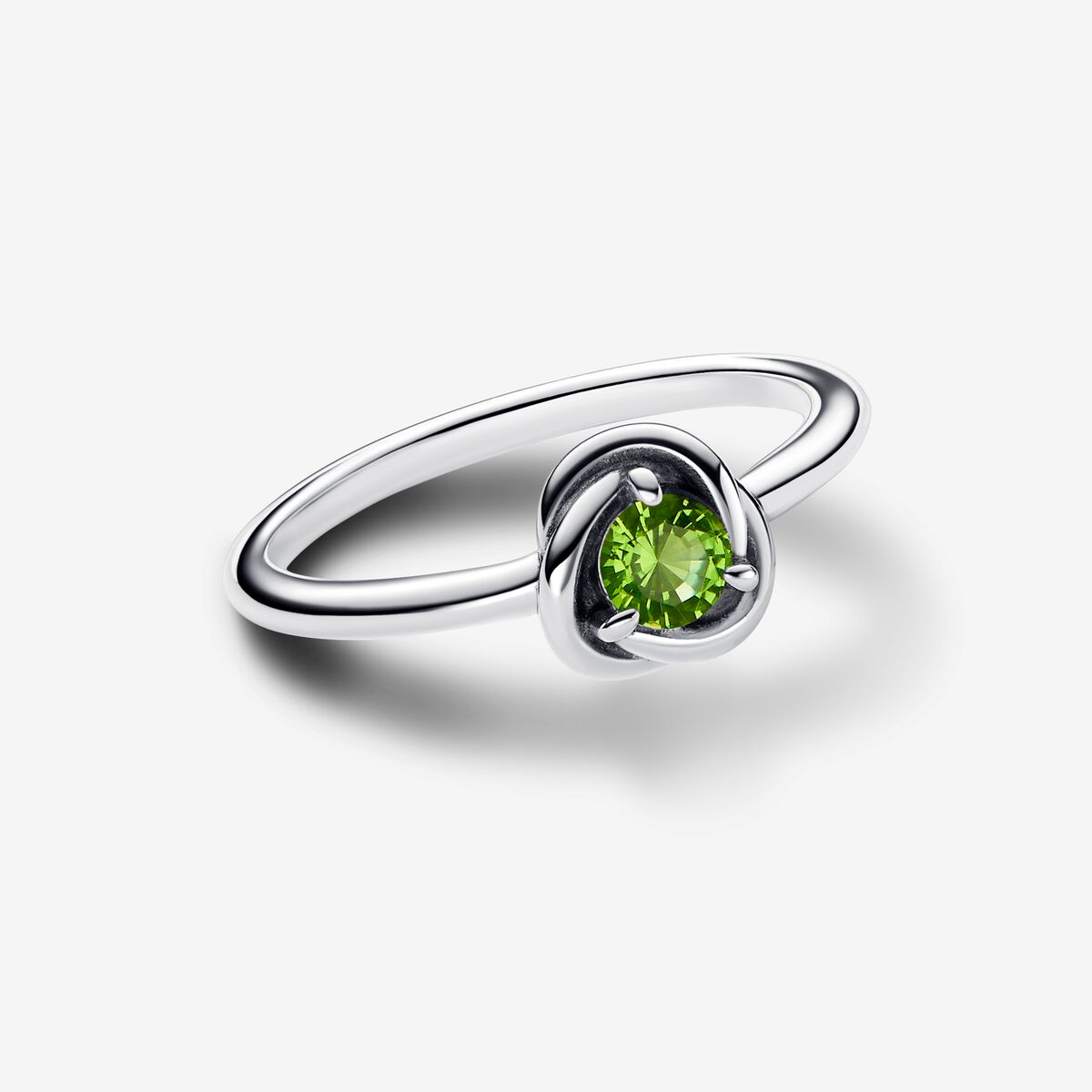 Pandora August Spring Green Eternity Circle Ring