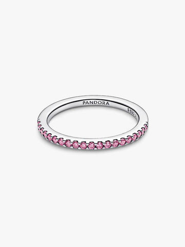 Pandora Sparkling Pink Band Ring