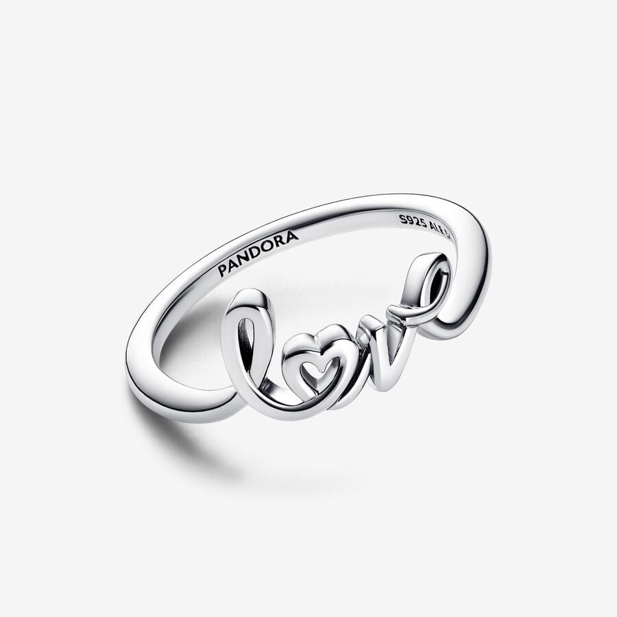 Pandora Handwritten Love Ring