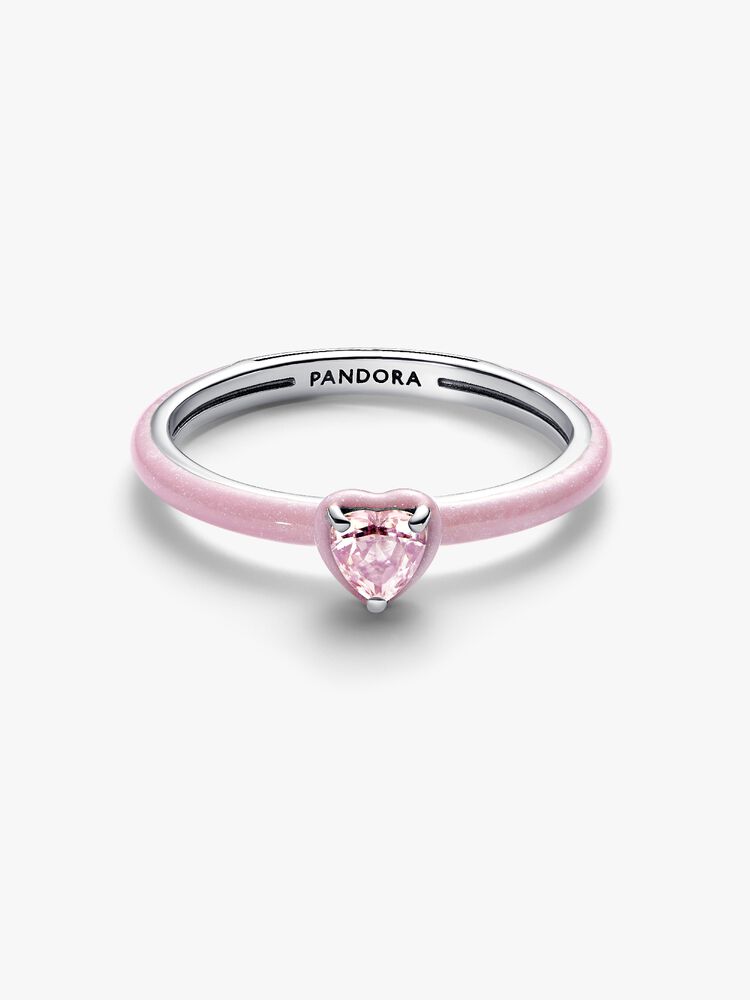 Pandora Pink Chakra Heart Ring