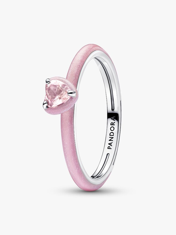 Pandora Pink Chakra Heart Ring