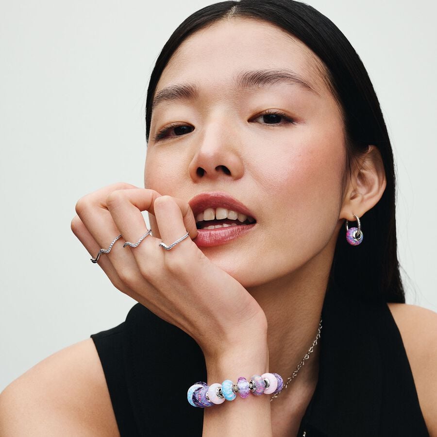 Pandora Polished Wave Silver Ring