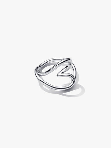 Pandora Organically Shaped Heart Ring