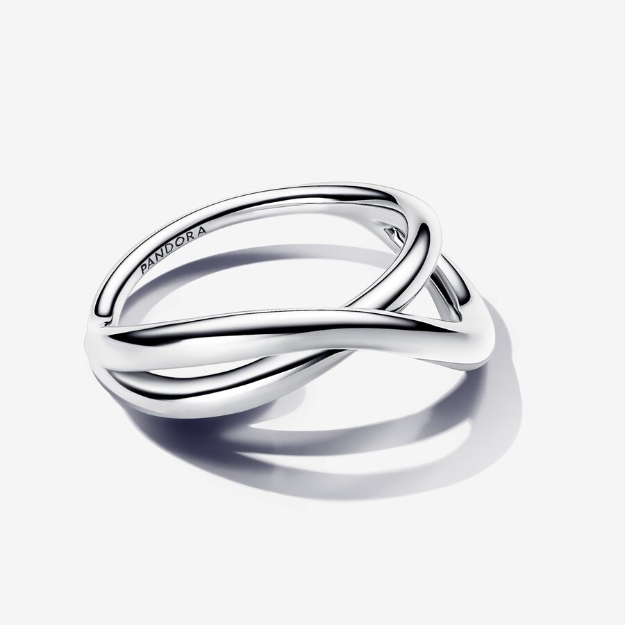 Pandora Organically Shaped Silver Infinity Ring