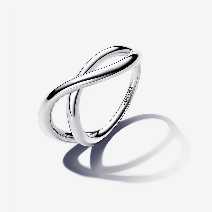 Pandora Organically Shaped Silver Infinity Ring