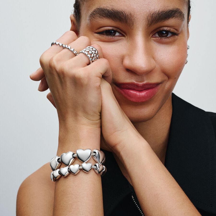 Pandora Row of Hearts Ring