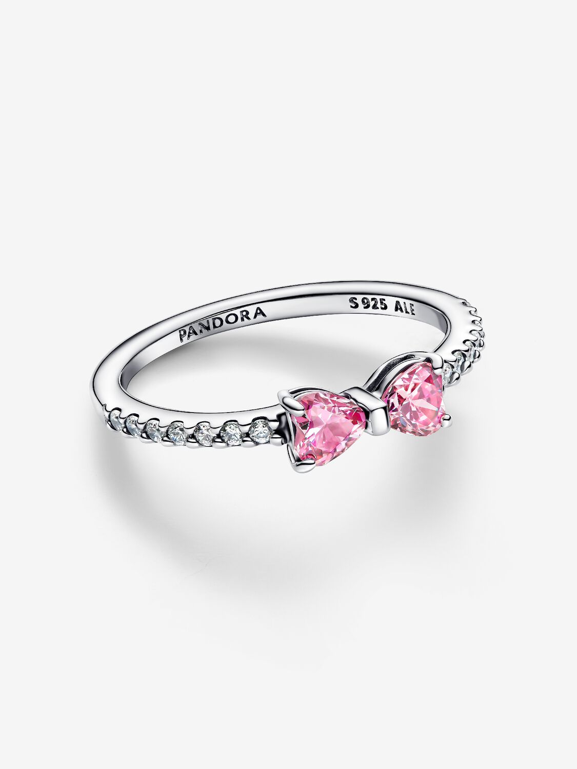 Pandora Sparkling Pink Bow Ring