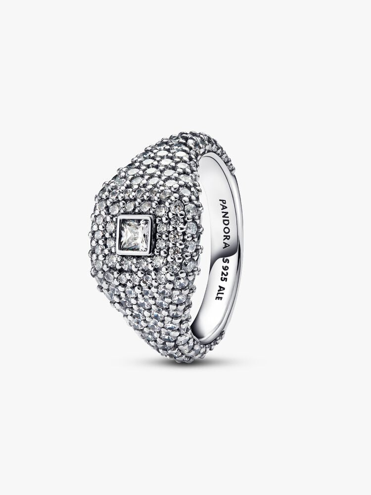 Pandora Pave Square Cocktail Ring