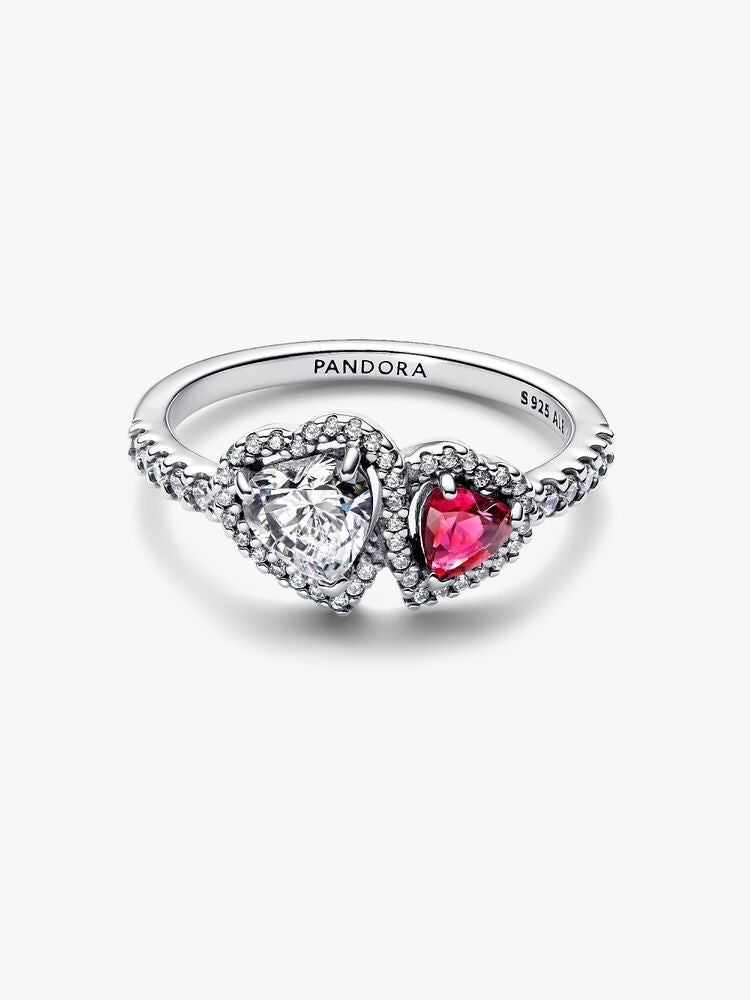 Pandora Halo Hearts Ring