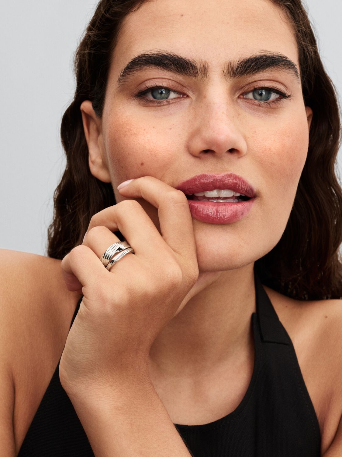 Pandora Twisted Double Ring